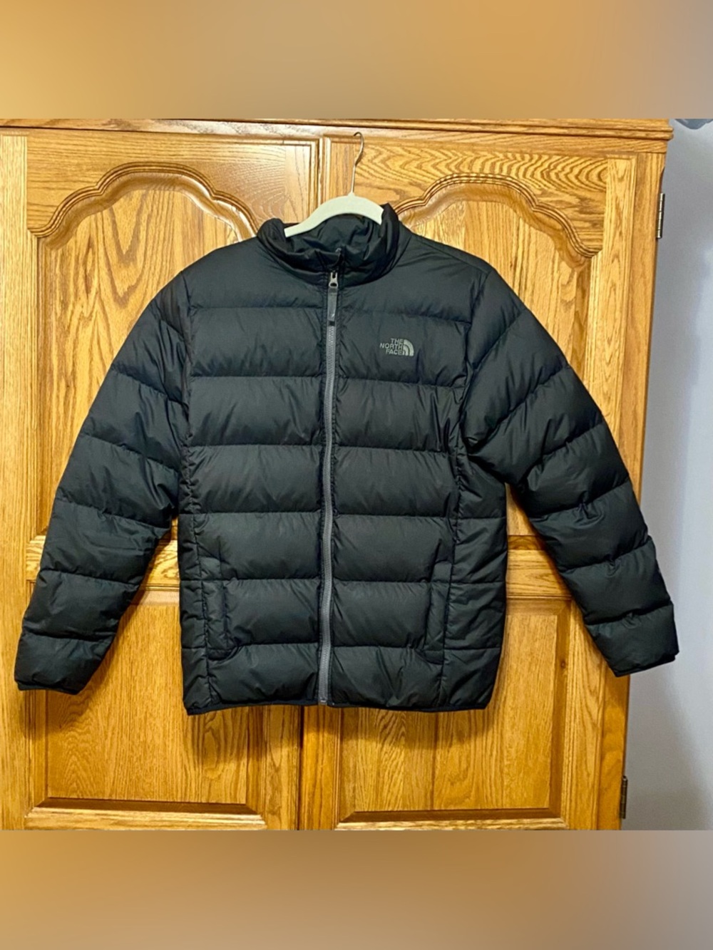 The North Face Boys Andes Puffer Jacket Black Goose Down Filled 550 XL 18/20 - Picture 4 of 16